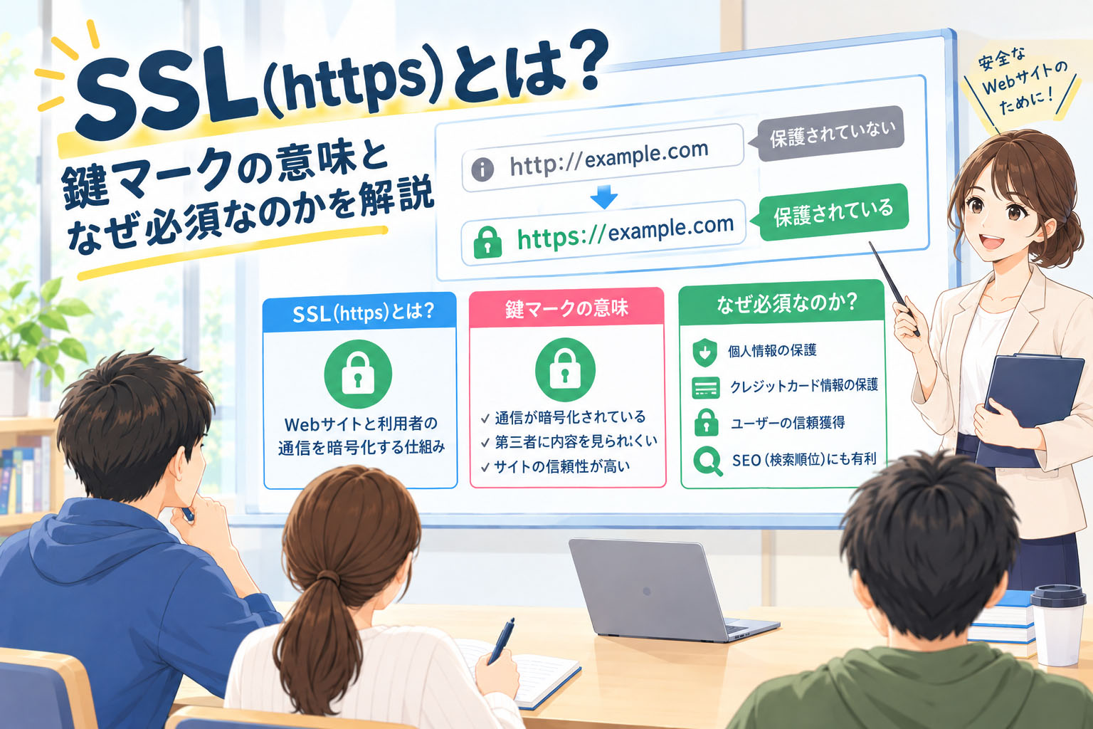 SSL(https)とは?鍵マークの意味となぜ必須なのかを解説