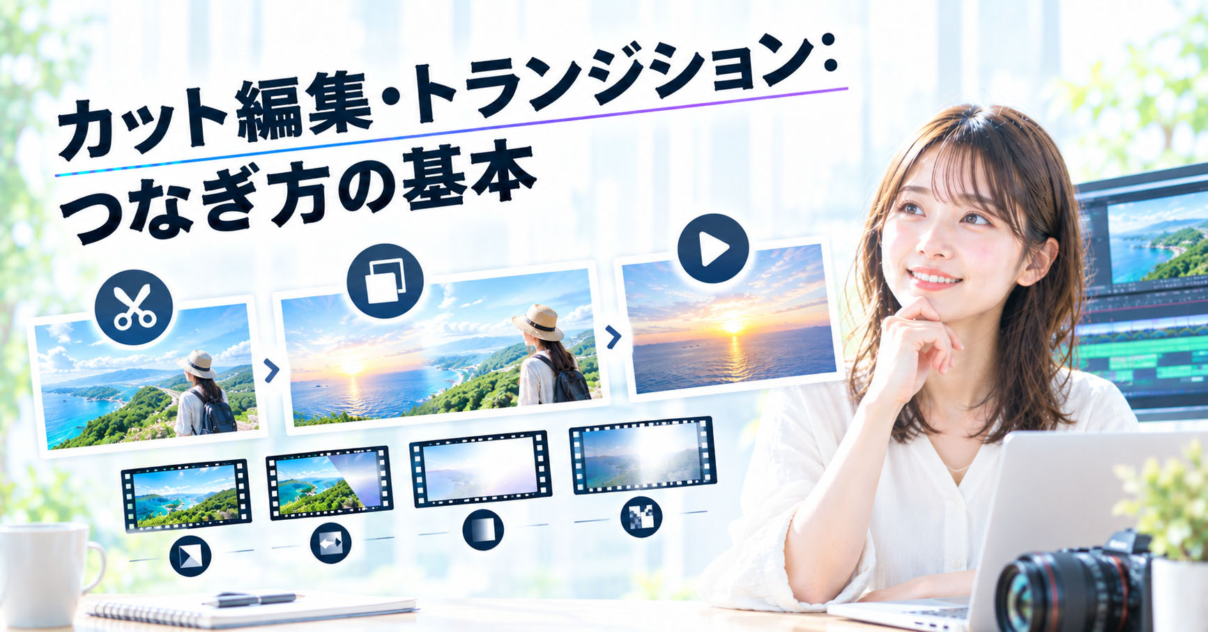 カット編集・トランジション：つなぎ方の基本