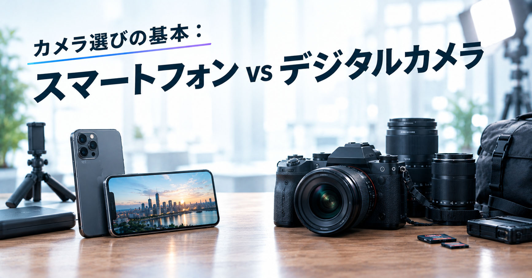 スマホとデジカメを比較するための画像