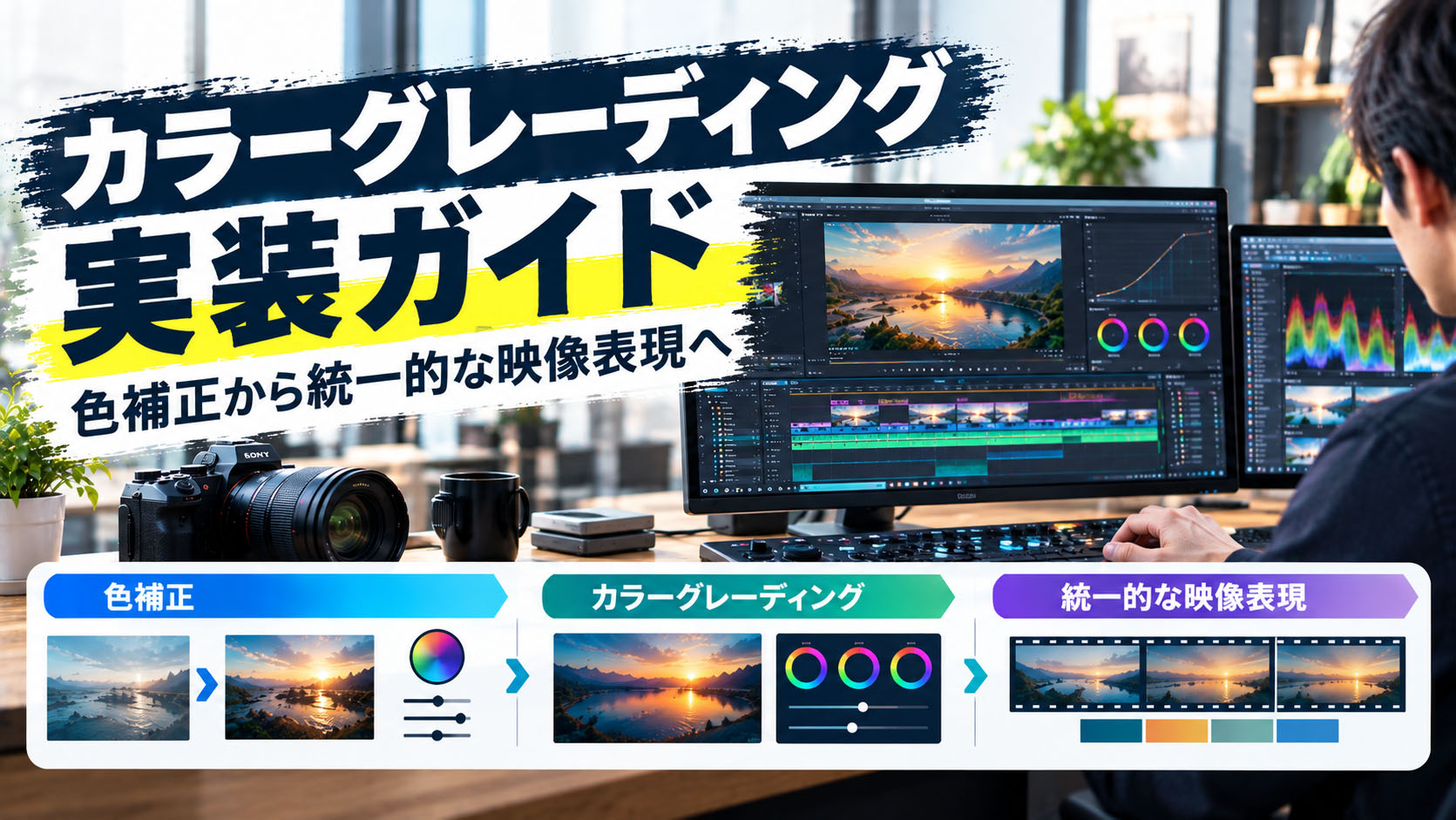 カラーグレーディング実装ガイド：色補正から統一的な映像表現へ