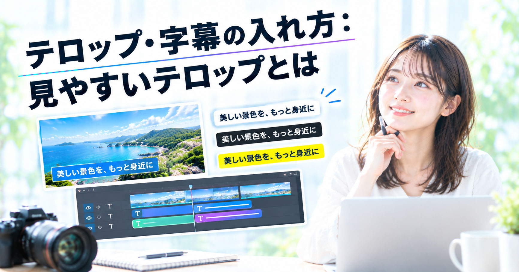 テロップ・字幕の入れ方：見やすいテロップとは