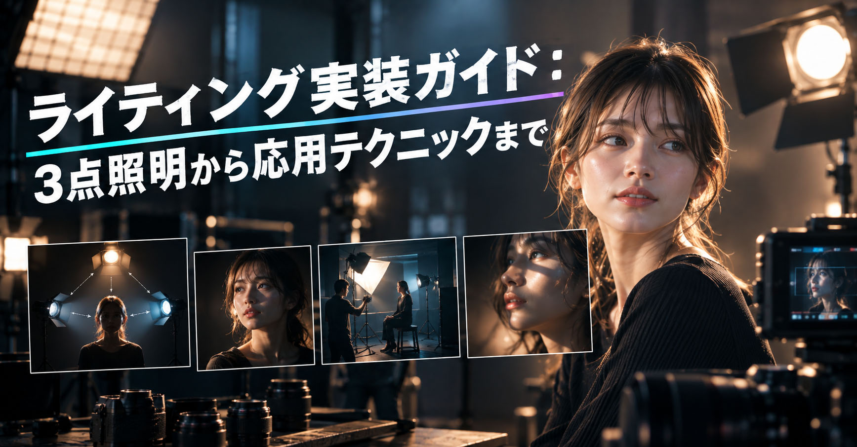 ライティング実装ガイド：3点照明から応用テクニックまで