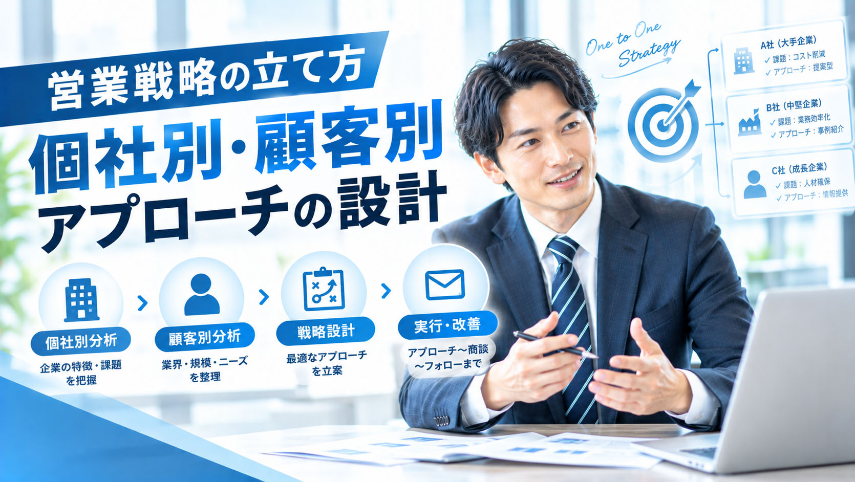 営業戦略の立て方：個社別・顧客別アプローチの設計