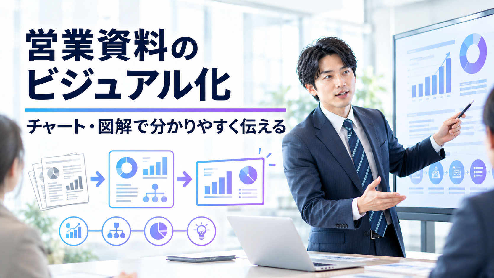 営業資料のビジュアル化：チャート・図解で分かりやすく伝える