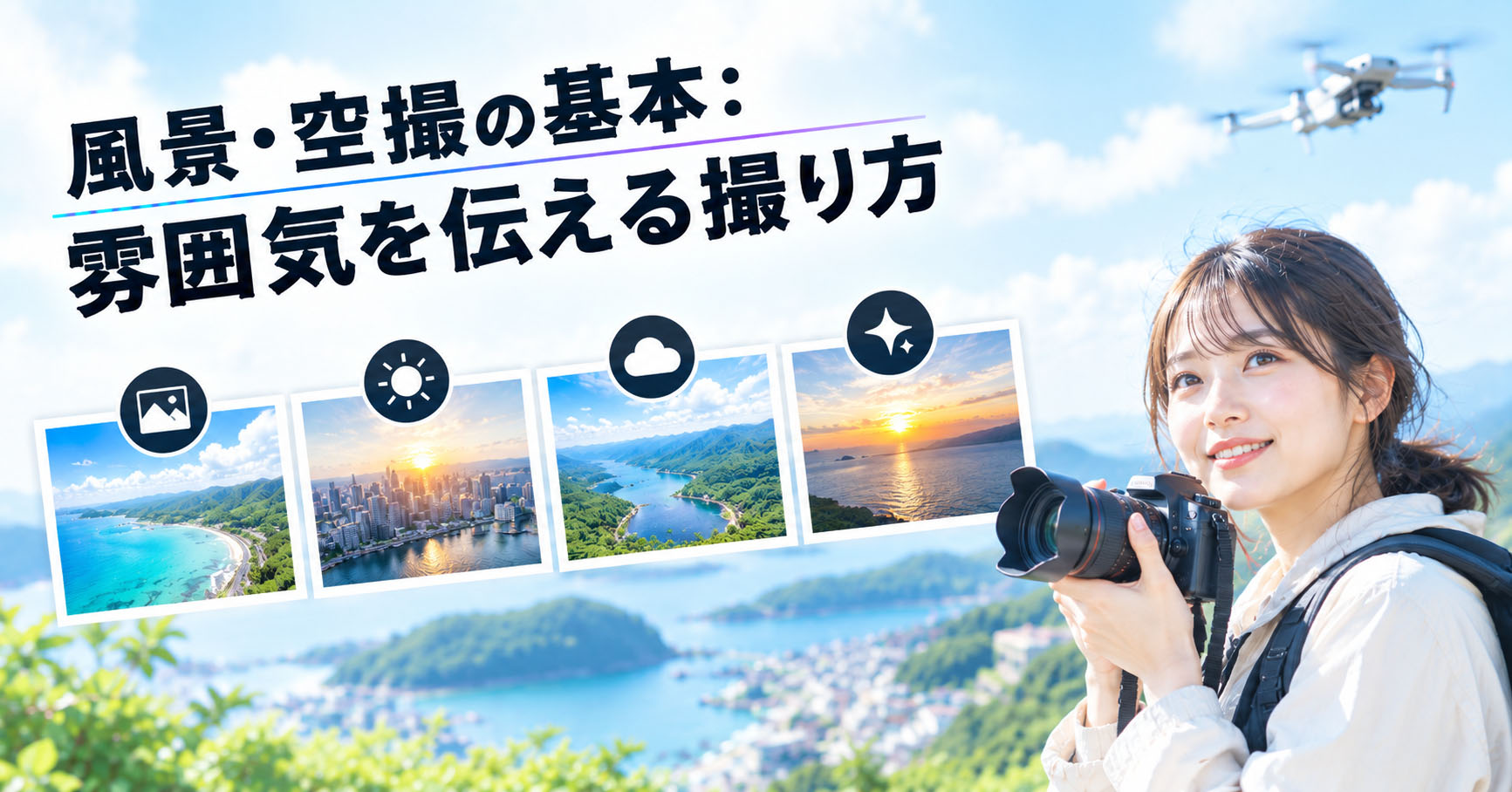 風景・空撮の基本：雰囲気を伝える撮り方
