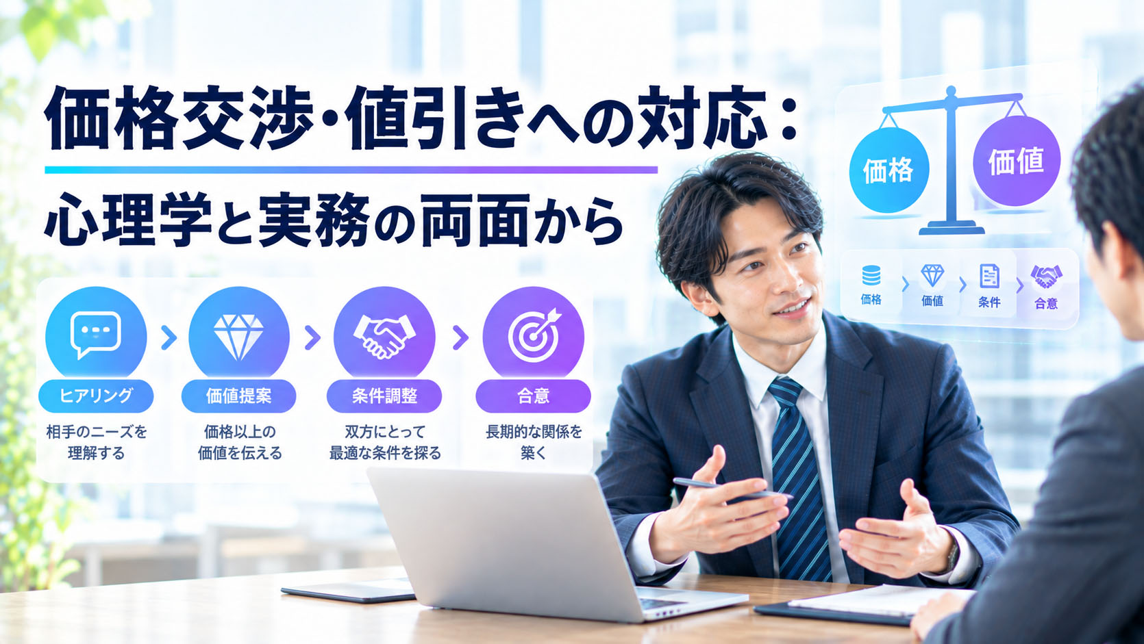 価格交渉・値引きへの対応：心理学と実務の両面から