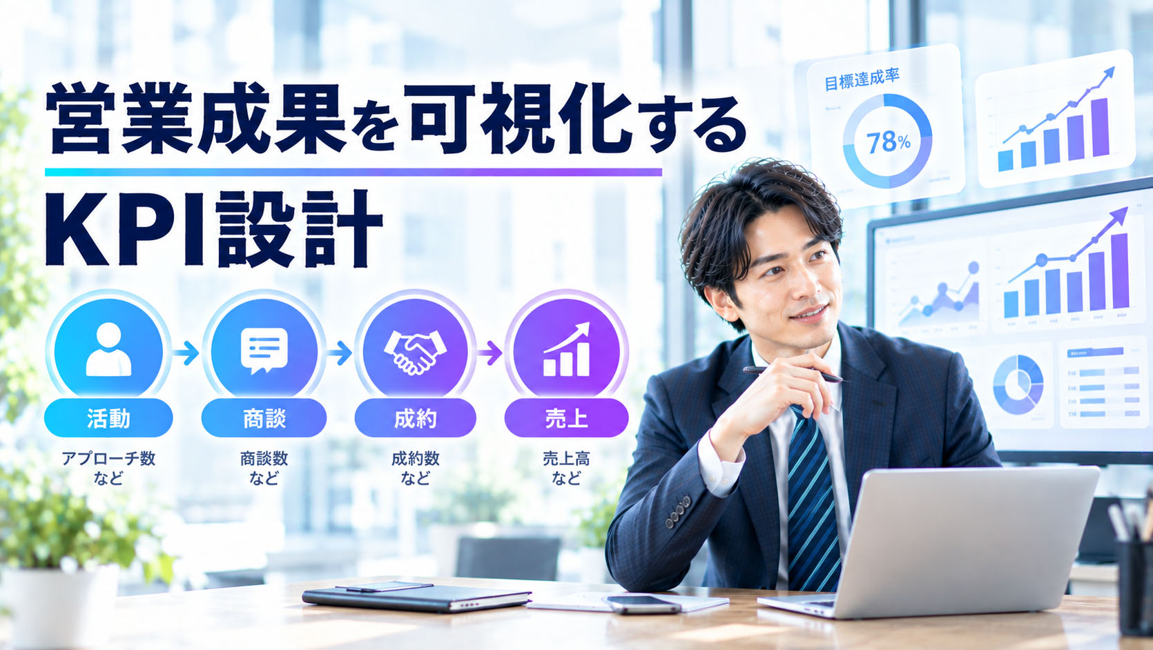 営業成果を可視化するKPI設計